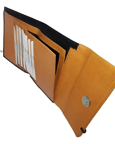 ENCA. Billetera Dama c/Broche neg/nar EA35-14-16