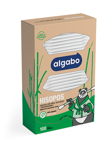 ALGABO Hisopos Papel Ecologico (24)