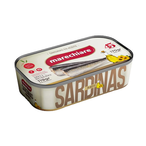 MARECHIARE Sardina en Aceite 170gr x12 (4)