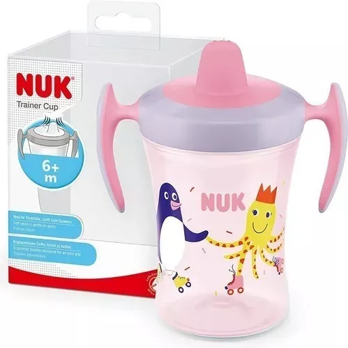 NUK Vaso Trainer Cup Pinguino Rosa