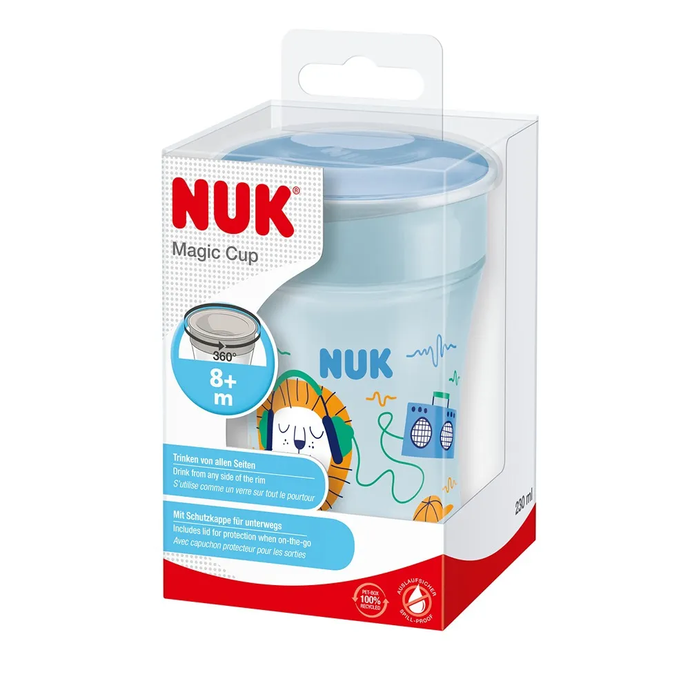 NUK Vaso Magic Cup Leon Azul Claro