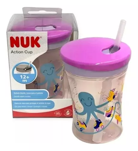 NUK Vaso Action Cup Pez Violeta