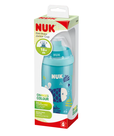 NUK Vaso Junior Cup 300ml Efec.Camal/Pez Azul Cl.