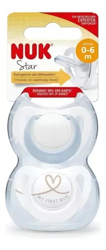 NUK Set 2 Chup. Star T0 Celeste