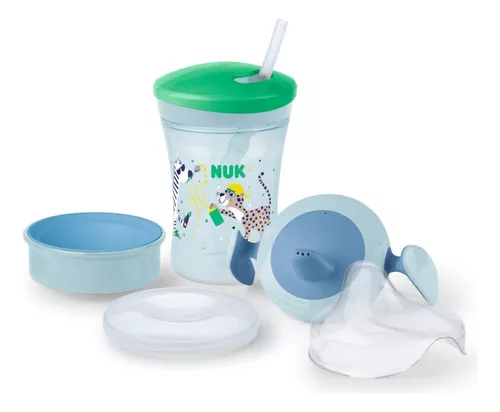 NUK Set Vasos Evolution Cup Verde/Azul