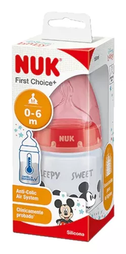 NUK Mamad. Disney FC+Cont. Temp. 150ml Mickey Rojo