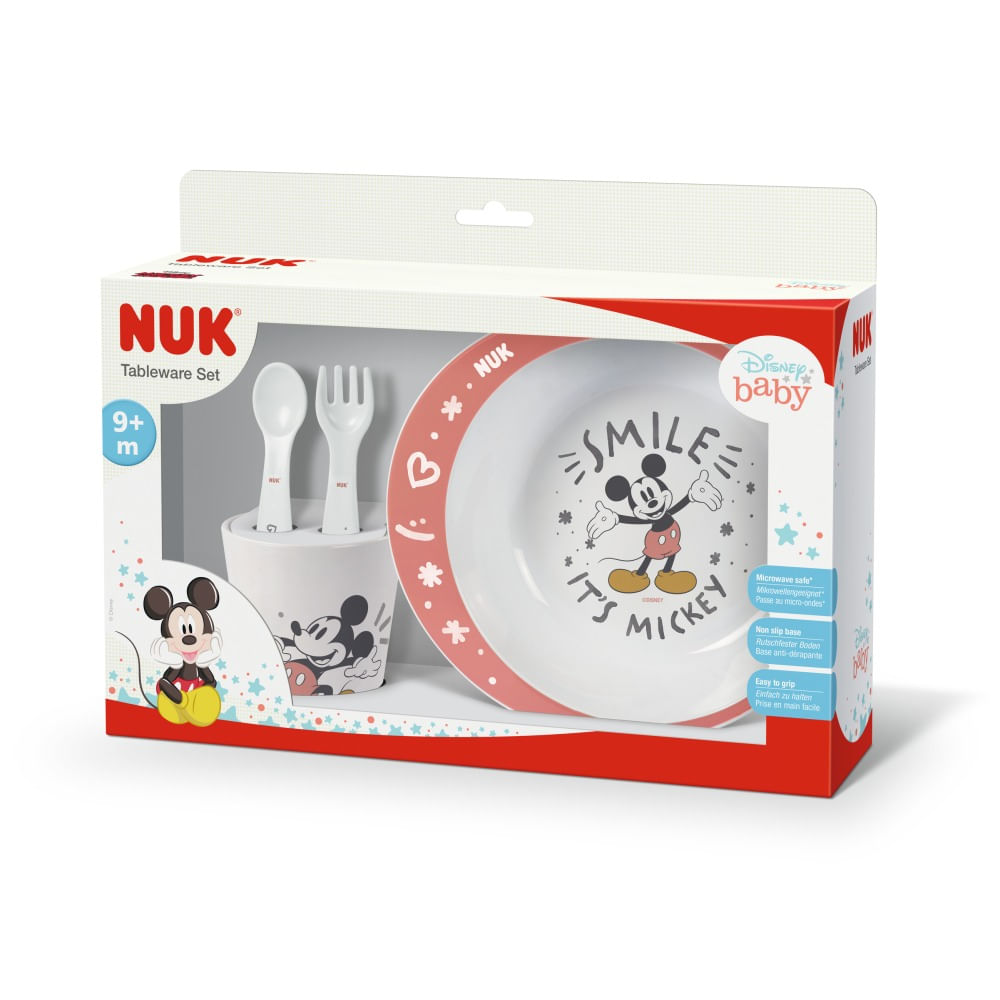 NUK Set Alimentacion Disney Mickey Blanco