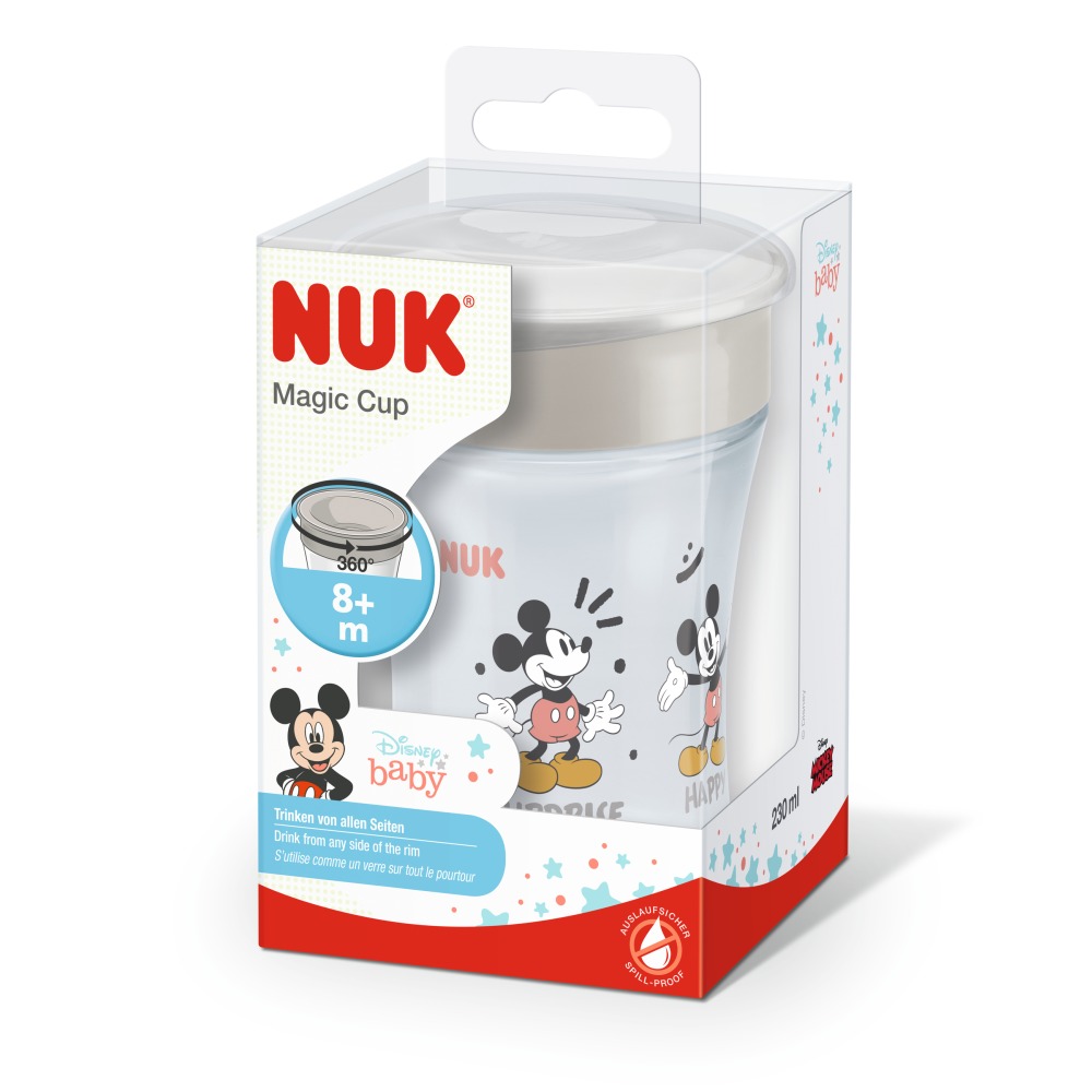 NUK Vaso Disney Magic Cup Mickey Gris Os.