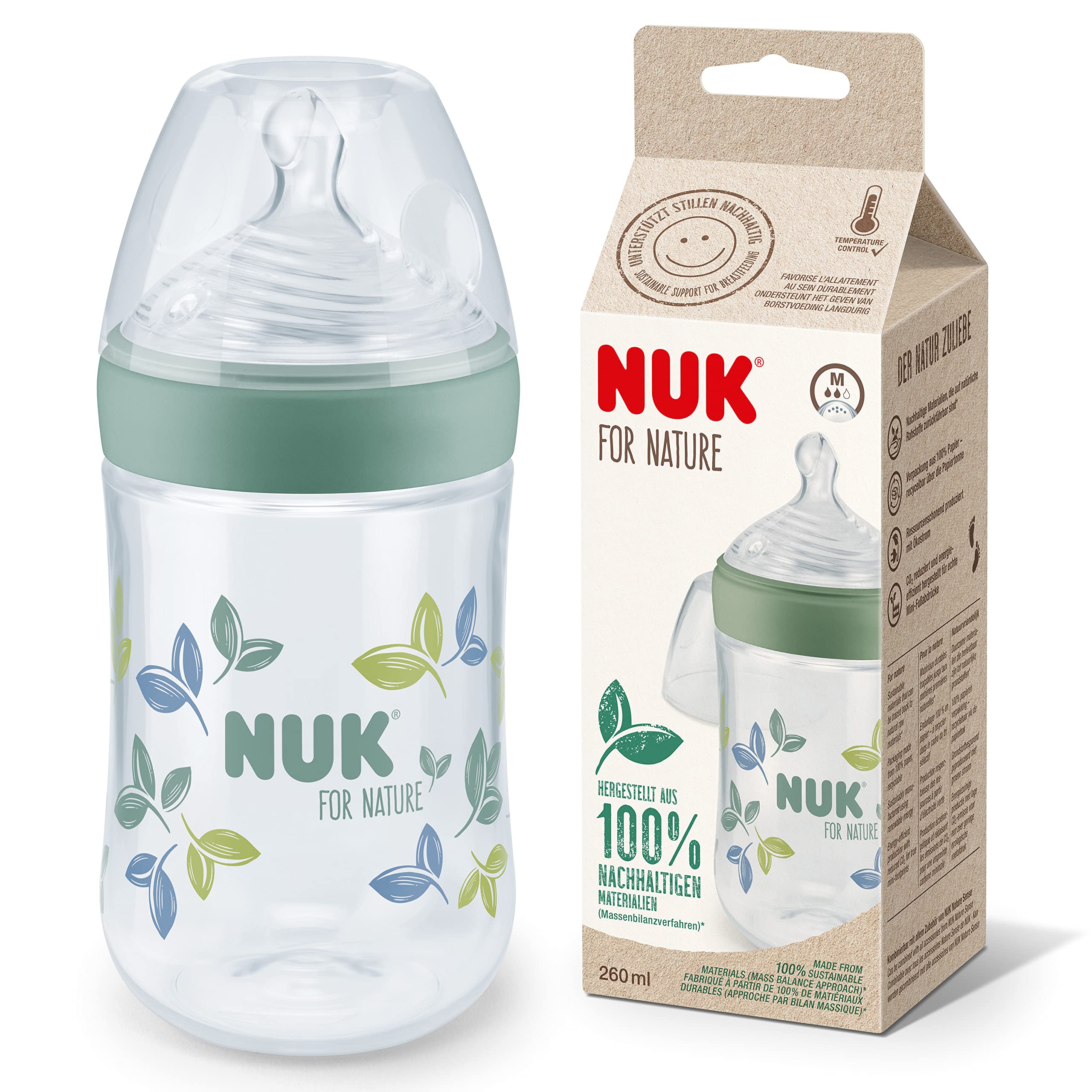 NUK Mamad. For Nature 260ml Cont. Temp.