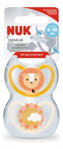 NUK Set 2 Chup. Space 6/18 meses Leon/Sol