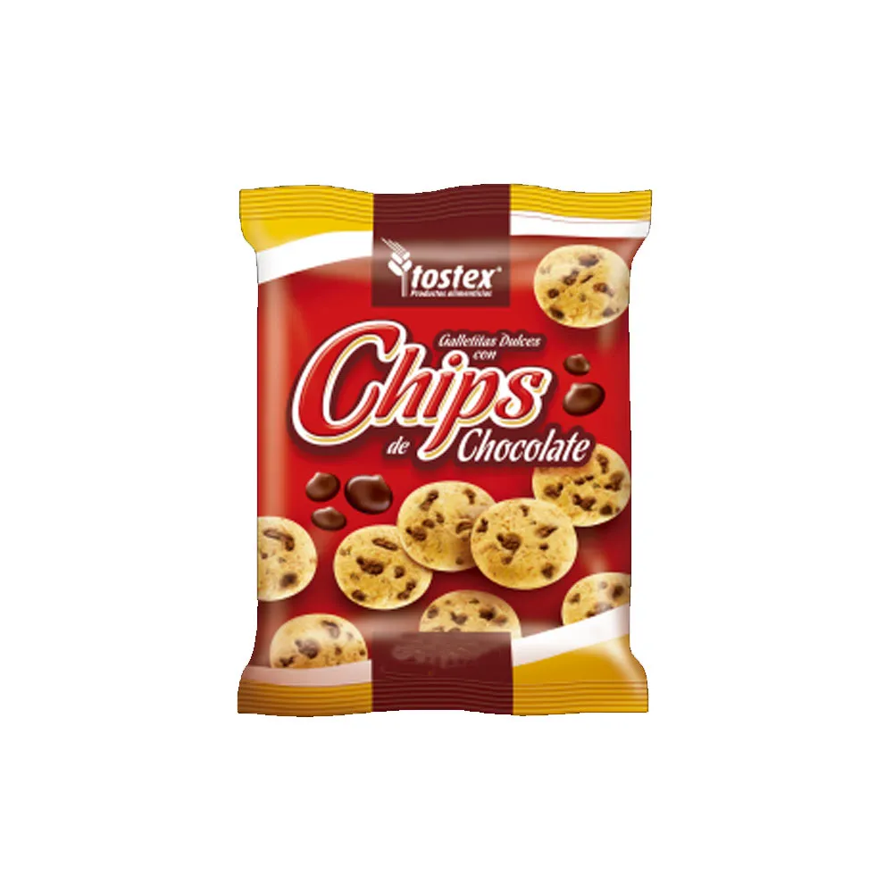 TOSTEX Chips c/Chocolate 120gr x14