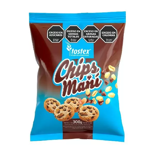 TOSTEX Chips y Mani Bolsa 300gr x10