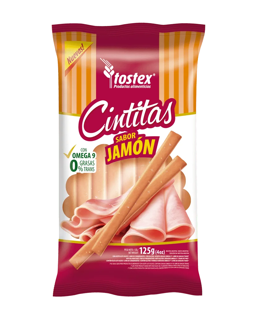 TOSTEX Cintitas Sabor Jamon 125gr x13