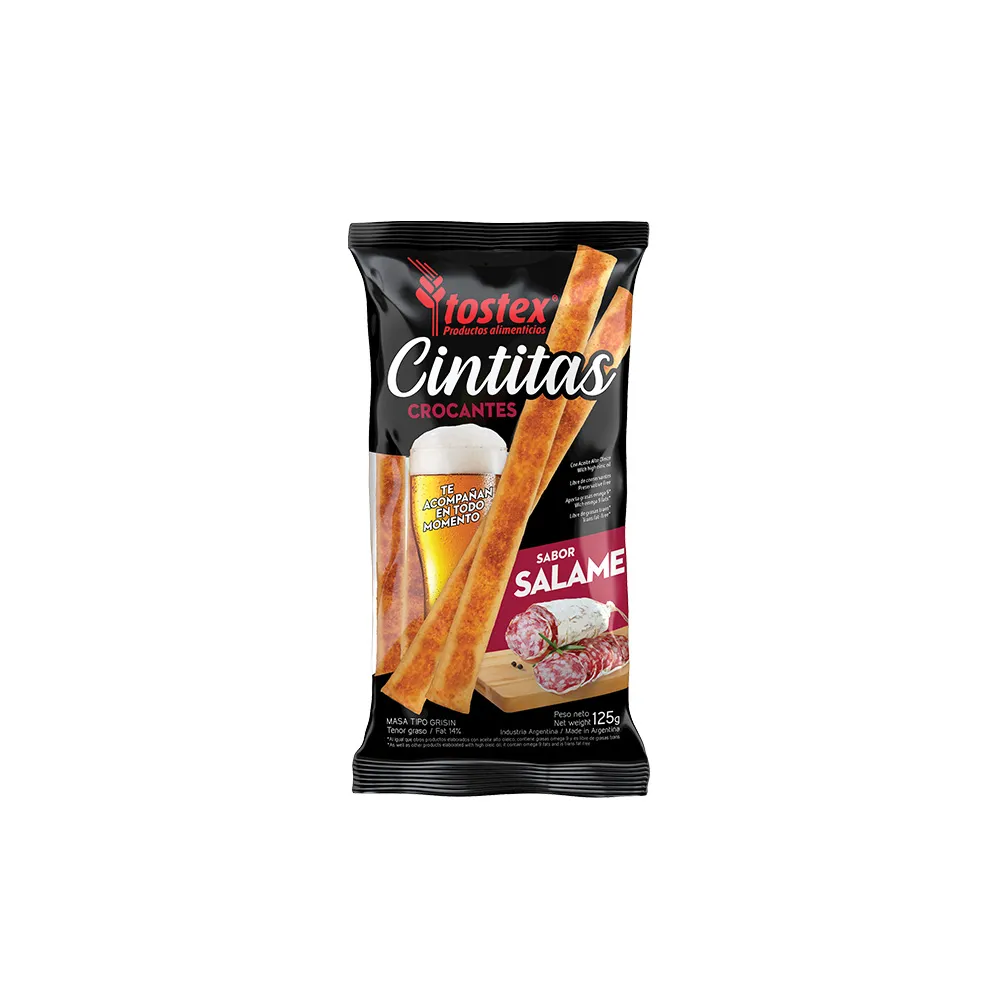 TOSTEX Cintitas Sabor Salame 125gr x13