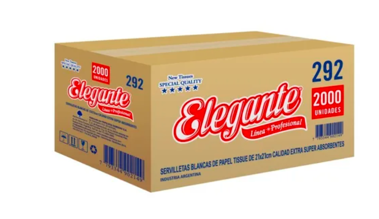 Inst. Servilleta Elegante 21x21 x2000 -292