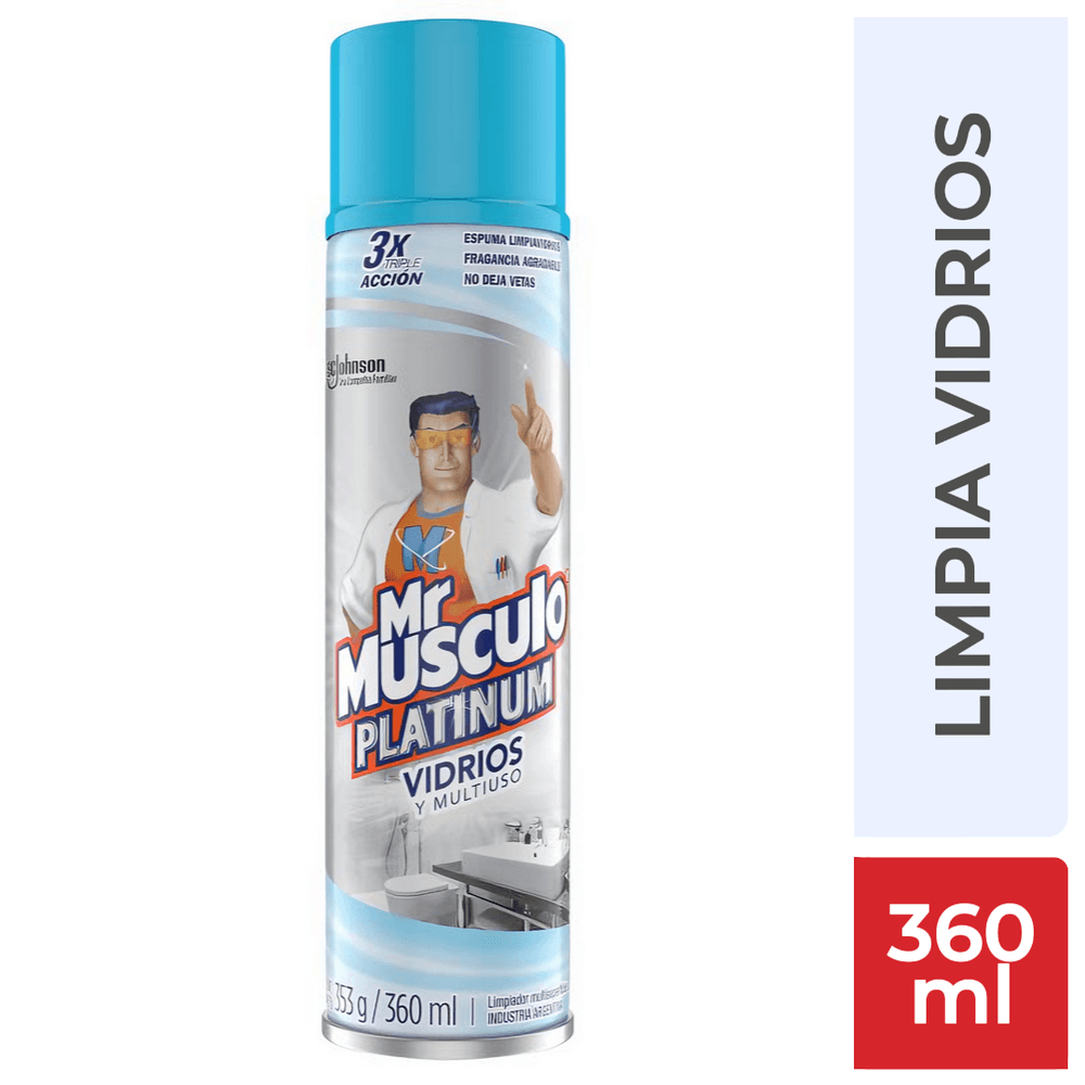 Mr Musculo Vidrios y Multiuso Aero 360ml
