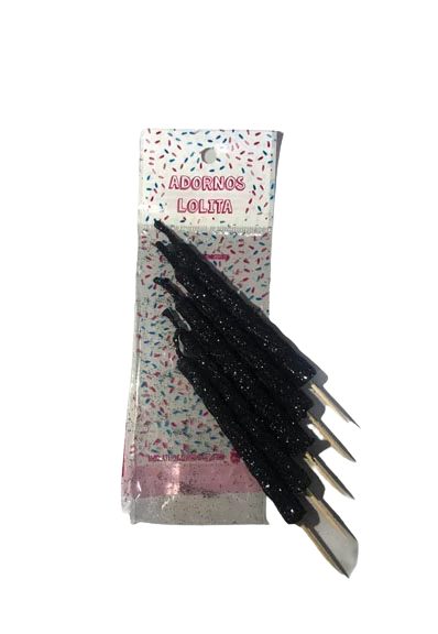 LOLITA Vela Corta Blister x5 Negro