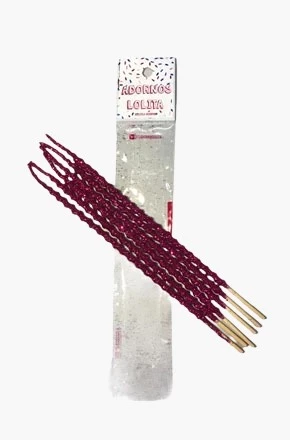 LOLITA Vela Larga Blister x6 Rojo