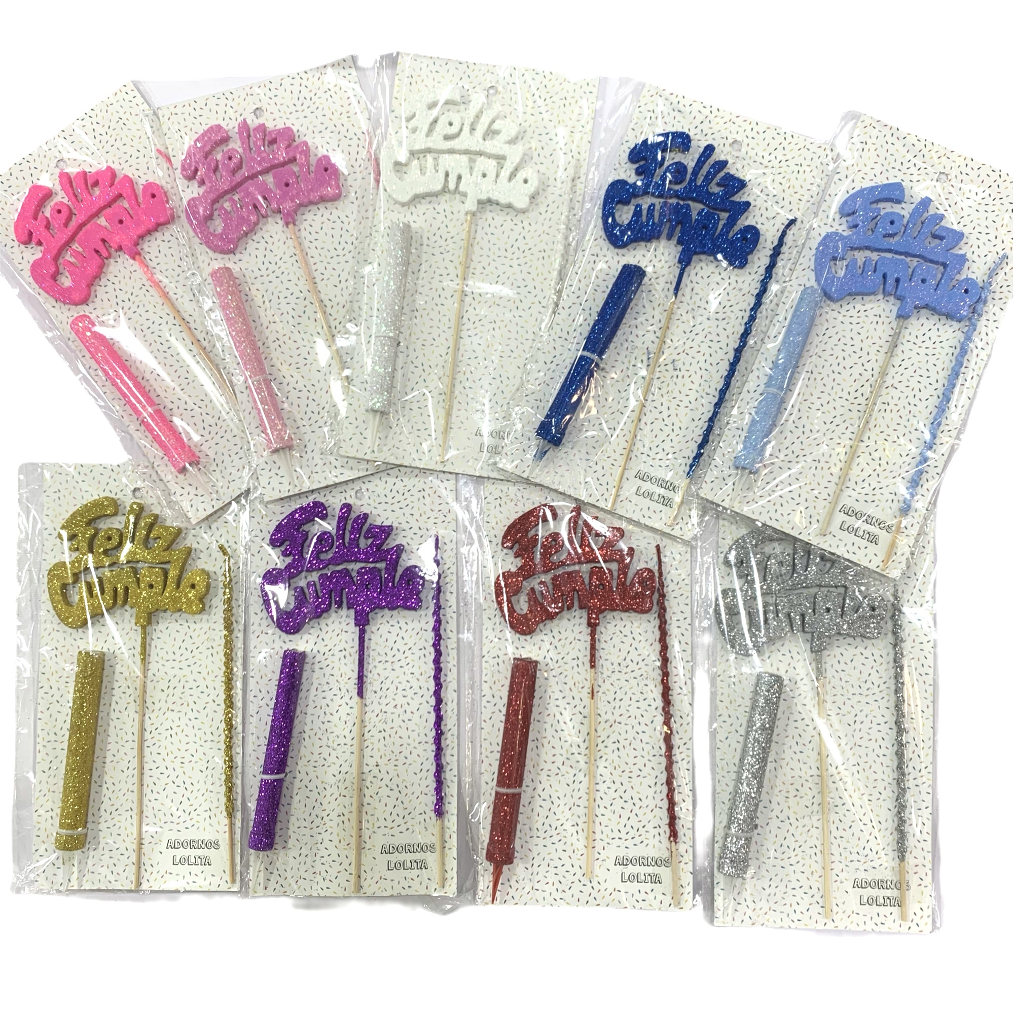 LOLITA Blister Feliz Cumple+Ben/Vel. Violeta