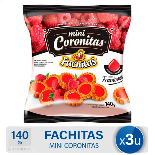 SABOR. MiniCoronitas Frambuesa 140gr x30