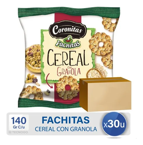 SABOR. Coronitas Cereal Granola 140gr x30