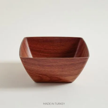 INFINITY Bowl Onda Madera Cuadrado 25cm -8551
