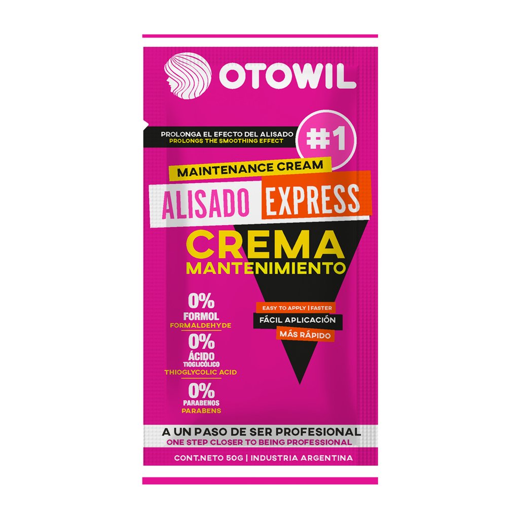 OTOWIL Alisado Express-Crema Manteni. Sobre 50gr
