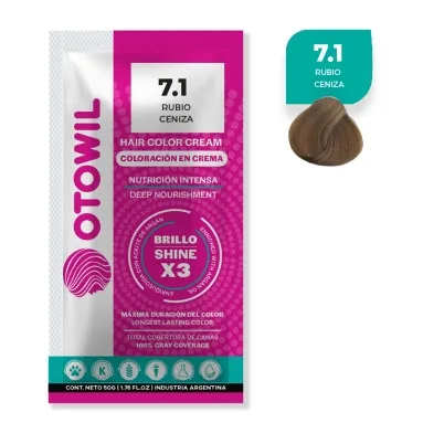 OTOWIL Crema Color Cap. 7/1 sobre 50gr x6 Rubio Ceniza