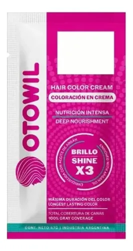 OTOWIL Crema Color Cap. 55/46 sobre 50gr x6 Rojo Int.Cast.Claro