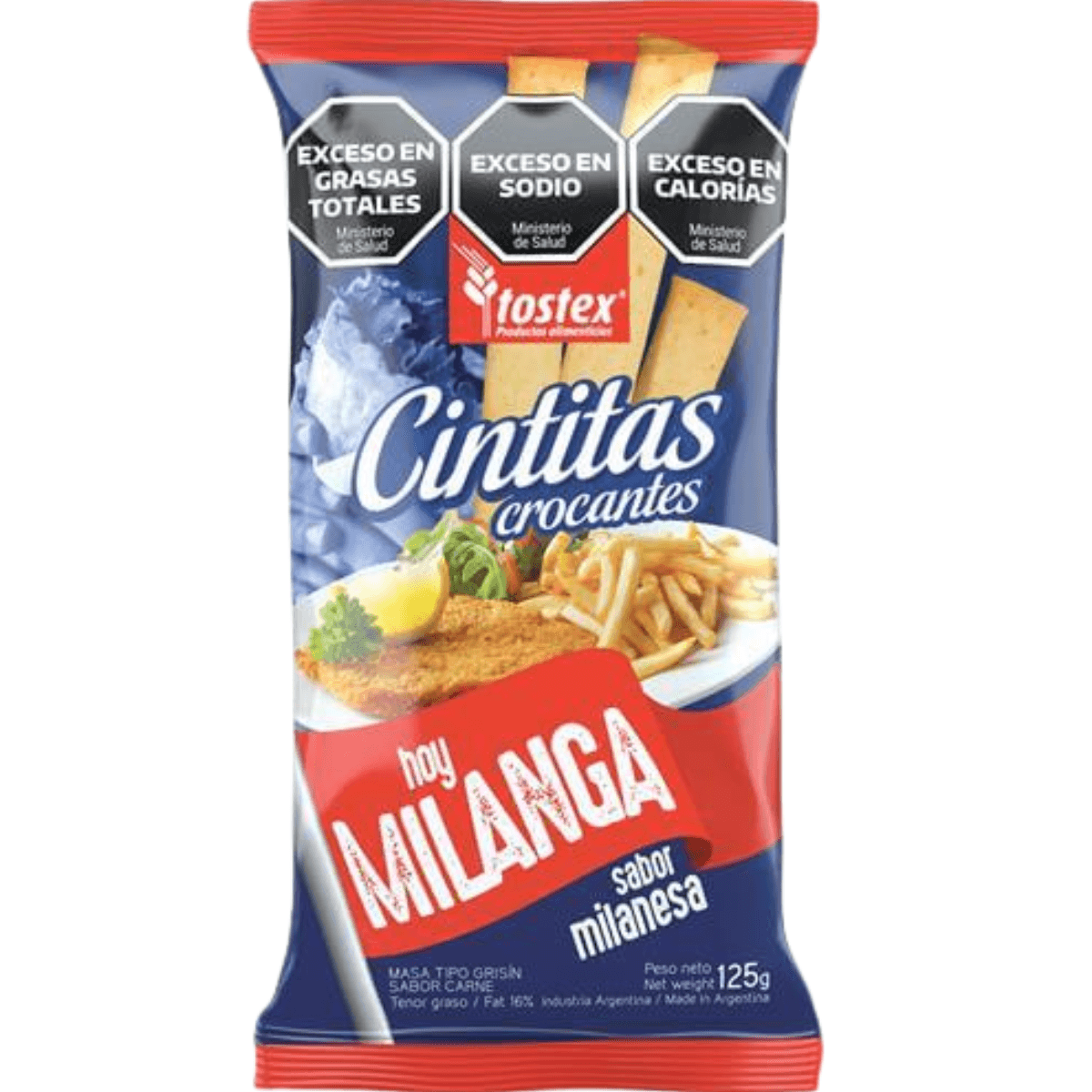 TOSTEX Cintitas Sabor Milanesa 125gr x13