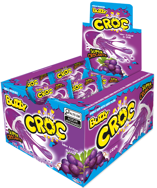 OBLIMAR Chicle Buzzycroc Uva x40 (20)