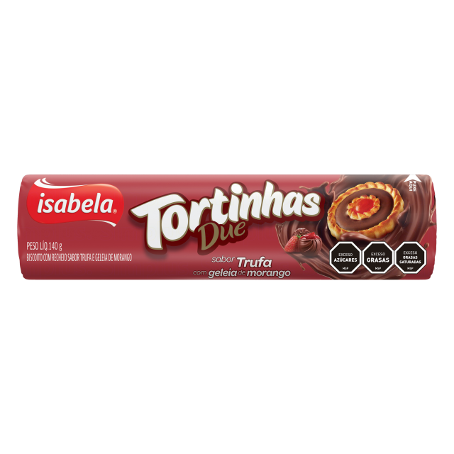 OBLIMAR Tortitas de Trufa/Jalea de Fresa 80gr x50