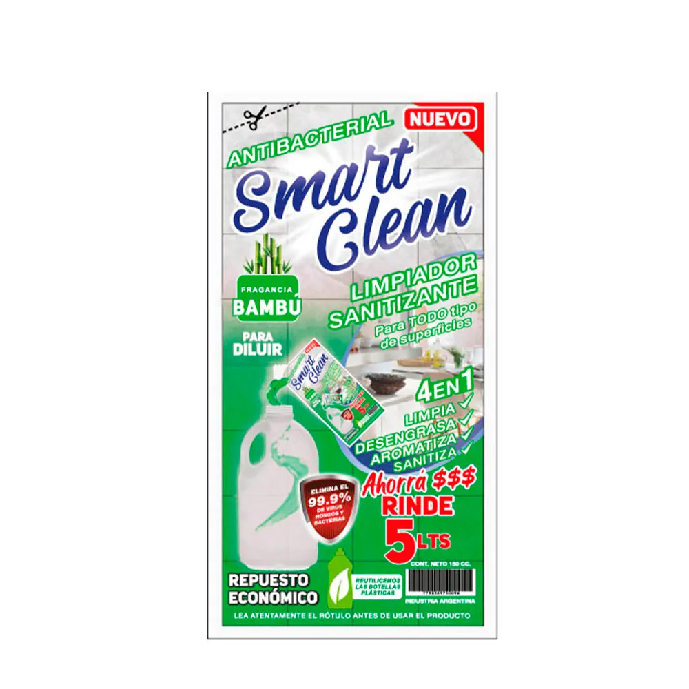 Smart Clean Limp. Desinf. Bambu Rinde 5L x15