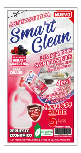 Smart Clean Limp. Desinf. Mora-Arand. Rinde 5L