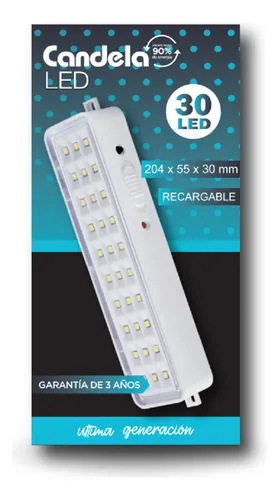 ELECT. Candela Luz Emergencia 30 Led Recarg. (40)