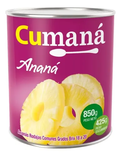 CUMANA Anana Rodajas 850gr (12)